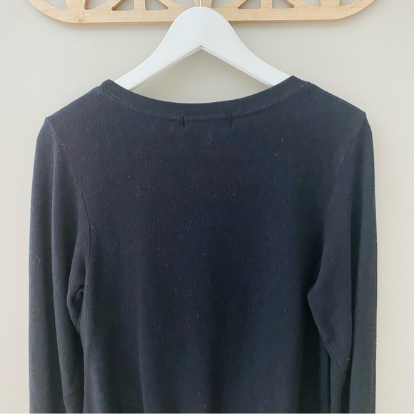 Wildfox Pullover Sweater Black Sz XS - Picture 7 of 9